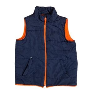 4/$25 The Children’s Place Boys Navy Blue Fleece Lined Puffer Vest Size Medium